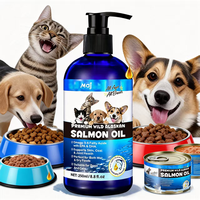 Huile de saumon OEM pour chiens et chats, pour une peau et un pelage sains, huile de poisson, oméga 3 EPA DHA, complément alimentaire liquide pour animaux de compagnie