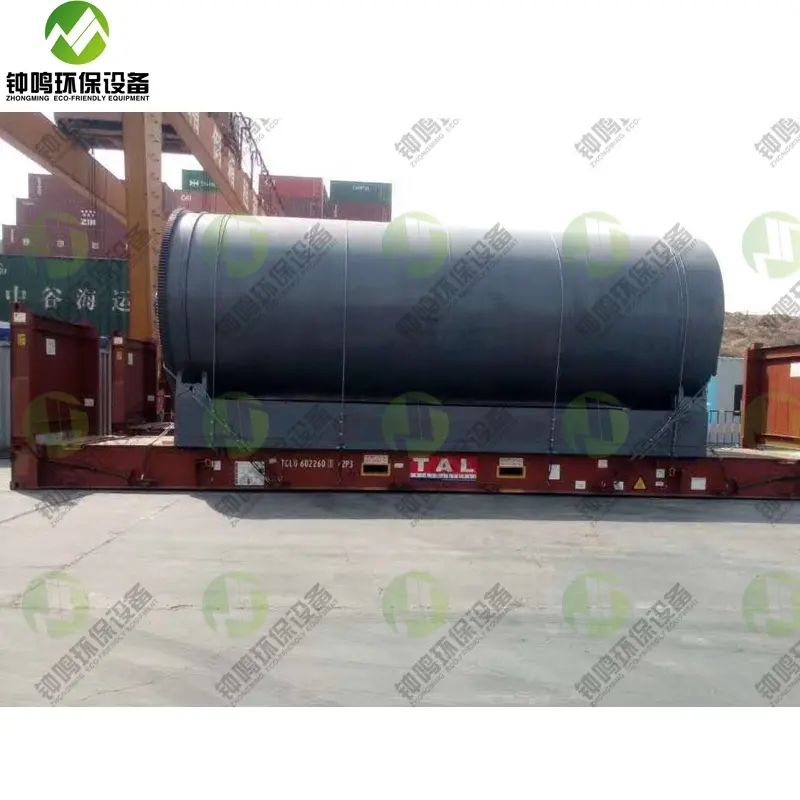 Used Rubber Tire Recycling to Oil Machine