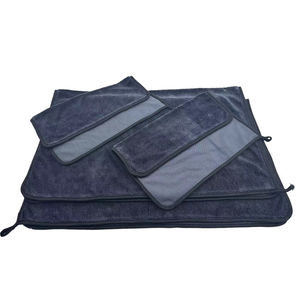 Toalla de microfibra de doble cara con bucles retorcidos para secado rápido sin rayas y detallado de coches - Product Image 1