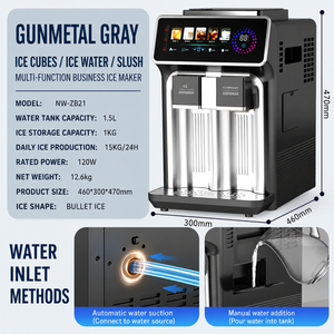 Machine à glaçons multifonctionnelle haut de gamme pour comptoir, distributeur d'eau glacée, machine à smoothies et granités pour la maison, <span class=keywords><strong>les</strong></span> fêtes et la cuisine - Product Image 5