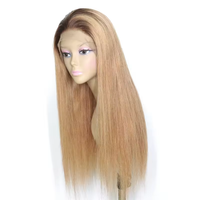 LONGFOR 2024 Venta caliente T4/27 pelucas de cabello humano brasileño Real Natural 13*4 encaje frontal recto largo con encaje transparente