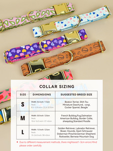 Collar Retráctil de Lujo para Perros, Hecho a Mano, de Alta Calidad, Suave y Ajustable, con Diseño de Impresión por Transferencia de Calor, Lindo - Product Image 3