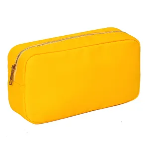 SUN CLOVER High Quality Nylon Cosmetic Pouch With Gold Zipper Great For Personalization And Patches