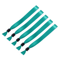 Bracelet de marque en bambou, logo imprimé personnalisé, montre-bracelet en tissu élastique réutilisable pour événement de festival, avec serrure à sens
