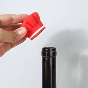 Creative Silicone <b>Wine</b> Bottle Stopper, Leak-Proof, Reusable Freshness Preserver for Home, Bar, Kitchen, Parties, Bulk Wholesale - Product Image 5