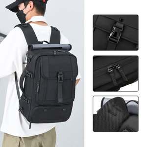 Custom Unisex Oxford Polyester Laptop <b>Backpack</b> Letter Waterproof Casual Sport Travel Student Outdoor Hiking Shoe <b>Compartment</b> - Product Image 6
