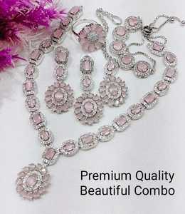 Collar de tendencia con pendientes de gota AD, conjunto de joyería, colección de joyas 2025, hecho a mano producto a granel, joyería India para mujeres - Product Image 1