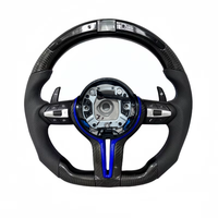 Volant de voiture en fibre de carbone et suède LED, prix de gros d'usine, m Performance pour BMW F10 F20 F30 E90 F22