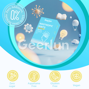 Mentas con Sabor a Menta ODM, L-Teanina, Nootrópico, Energía, Enfoque, Suplementos, Vitamina B12, Mentas con Cafeína - Product Image 3