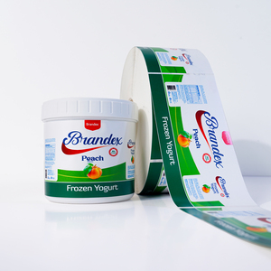 Custom Digital <strong>Printing</strong> Frozen Food Logo Waterproof Snacks Ice Cream Yogurt Stickers Roll <strong>Removable</strong> Private Food <strong>Label</strong> Sticker - Product Image 3