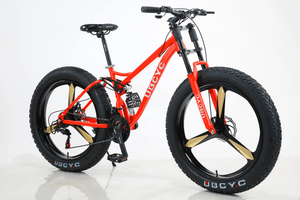 Bicicletta da Neve Mountain Bike all'Ingrosso Bi-ammortizzata a 21 Velocità da 26 Pollici con Pneumatici Grandi Fat - Product Image 2