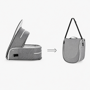 Borsa Lettino da Viaggio Pieghevole alla Moda, Borsa a Tracolla Portatile da Donna con Ampio Spazio di Stoccaggio, Culla Portatile per Neonati - Product Image 2