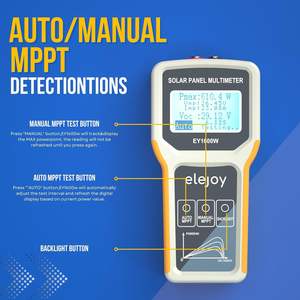 BSSY)EY1600W GÜNEŞ PANELI test cihazı, DC/AC güç ölçer, fotovoltaik multimetre, açık devre gerilimi otomatik manuel MPPT - Product Image 5