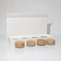 Coffret Cadeau Luxe Soins de la Peau – Pot en Verre 5g avec Couvercle en Bambou – Logo Personnalisé – Commande en Gros – Production Directe Usine