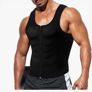 เสื้อกล้ามกระชับสัดส่วนผู้ชายแบบพรีเมียม มีซิป ช่วยเก็บหน้าท้อง กระชับเอว สำหรับออกกำลังกายและเล่นกีฬา - Product Image 4