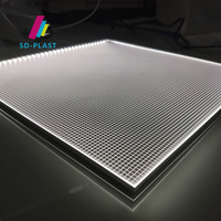 Service de découpe sur mesure de panneaux guides de lumière LED flexibles en acrylique PMMA de 3 mm à 10 mm