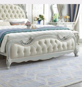 Moderno 2 metros de cuero suave cama Luz de lujo de gama alta muebles de <span class=keywords><strong>dormitorio</strong></span> Simple <span class=keywords><strong>matrimonio</strong></span> doble princesa diseño de madera Metal - Product Image 5