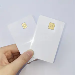 Blank Contact Card Wholesale Customized FM4442 High Quality PVC Contact IC Smart Blank Card