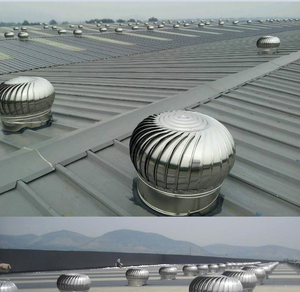Ventilateur de toit en aluminium, extracteurs à turbine à vent, ventilateurs de toit sans alimentation - Product Image 6