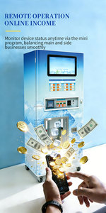 Ice Vending Machine Commercial Ice Maker Station Outdoor Ice Vending Kiosk Integrated Ice Maker and Vending, 24H Smart Ice Stat - Product Image 4