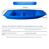 Bateau/Kayak personnalisé en rotomoulage avec coque en PE/PVC, taille 11,6x0,8m