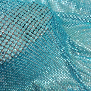 Tela de Malla con Cuentas de Cristal Multicolor de <span class=keywords><strong>Alta</strong></span> <span class=keywords><strong>Costura</strong></span>, Diamantes Cuadrados de Cristal de Imitación - Product Image 2