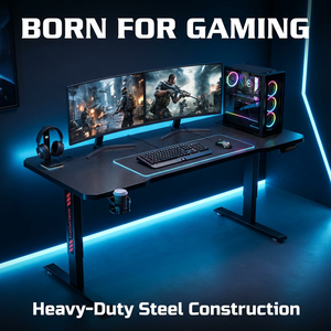 <span class=keywords><strong>Bureau</strong></span> d'ordinateur de jeu en aluminium AOR, <span class=keywords><strong>bureau</strong></span> pour <span class=keywords><strong>PC</strong></span> noir, table de <span class=keywords><strong>bureau</strong></span> moderne pour la maison, refroidissement facile, <span class=keywords><strong>assemblage</strong></span> facile - Product Image 5