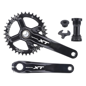 Racework 104BCD - <span class=keywords><strong>Bielas</strong></span> Integradas Huecas para Bicicleta de Montaña, Aleación de Aluminio <span class=keywords><strong>XT</strong></span>, con Eje de 170 mm o 175 mm - Product Image 1