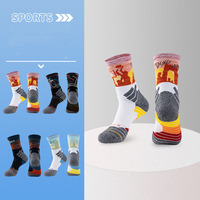 Chaussettes de sport pour hommes à compression doublées de tissu éponge de haute qualité personnalisées
