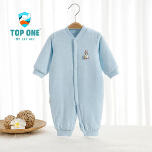 Top One 2022, venta al por mayor, pijama blanco cálido personalizado para niños pequeños, Mono para bebés recién nacidos, peleles - Product Image 3