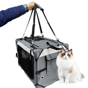 Suministro de fábrica, caja plegable de lado suave para perros y mascotas, tela plegable a prueba de arañazos, caja portátil de viaje para mascotas, caja suave para perros - Product Image 3