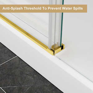 2025 Usine Salle <span class=keywords><strong>De</strong></span> Bains <span class=keywords><strong>De</strong></span> Luxe Mur à Mur <span class=keywords><strong>En</strong></span> Acier Inoxydable Or Cadre Coulissant <span class=keywords><strong>Douche</strong></span> Porte <span class=keywords><strong>En</strong></span> <span class=keywords><strong>Verre</strong></span> - Product Image 3