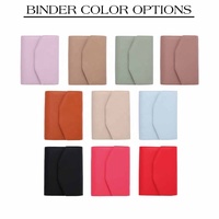 Carnet de budget A6 en cuir grainé multicolore personnalisé Hongbo, avec spirale et feuilles mobiles, idéal pour l'école/le bureau, cadeau, best-seller