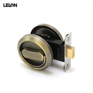 Antique Brass Hai Hai Mặt kéo vòng Twist Knob xử lý an toàn thép không gỉ phím vô hình chết Bolt khóa - Product Image 1