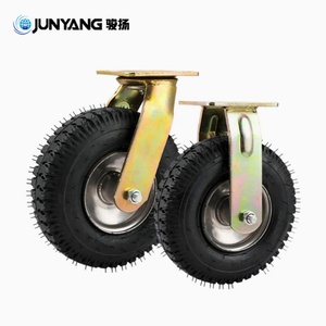 Roue pivotante pneumatique industrielle 8/10 pouces en caoutchouc gonflable, personnalisable, support OEM, diamètre de roue, pièces pour conteneurs - Product Image 4