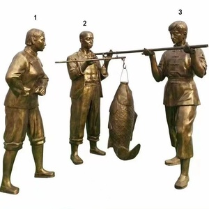 Esculturas de Bronce de Fibra de Vidrio a Gran Escala, Figuras de Bronce de Imitación Fundidas a Medida para Jardín, Paisajismo y Exteriores en Hebei - Product Image 1