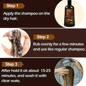 Tinte para el Cabello Castaño Oscuro VOJO en Champú de 100 ml, Sin Amoníaco, con Extracto Herbal, Larga Duración, Cobertura de Canas, Venta al Por Mayor, OEM, Marca Privada - Product Image 6