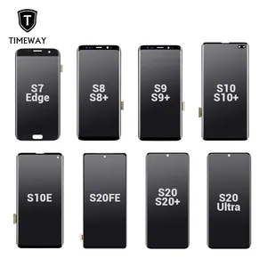Lcd Layar Pengganti Lcd Ponsel untuk Samsung Galaxy S4 S5 S6 S7 Edge S8 S9 S10 5G Plus S10e S20 S21 S22 Tampilan Ultra