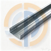 Profilé de plafond en acier galvanisé type C, revêtu de zinc, pour plafond en plaques de plâtre