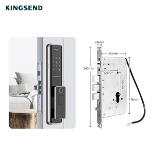 For EY-312 Mini Pro Smart <b>Lock</b> NFC Controlled Door <b>Lock</b> Camera for Network Face Recognition Fingerprint Unlock Aluminium - Product Image 2