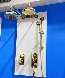 Soffione <span class=keywords><strong>Doccia</strong></span> Tradizionale 18mm con Tubo Rigido, 8'' WRAS Cromato, Soffione Termostatico in Ottone Vernet - Product Image 2