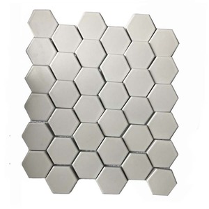 Bán Nóng Hình Lục Giác Nhọn Màu Vàng Mờ Kết Thúc Gạch Phòng Tắm Nhà Bếp Tường Lưới Trang Trí - Product Image 2