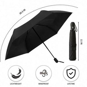 Paraguas Plegable Promocional Mini 3, con Logotipo Personalizado, Sombrilla Portátil Automática para la Lluvia - Product Image 4