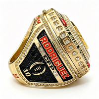 Bague de championnat de football des Forces Spéciales de l'Université Texas Tech 2026 - Édition spéciale rouge - Bijoux de haute qualité