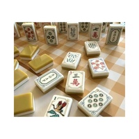 Juego de Mahjong Americano Ginger Gold, 160 Fichas Acrílicas, Mah Jongg Jumbo de 36 mm con Letras Grandes, Juego Completo Personalizado OEM al por Mayor