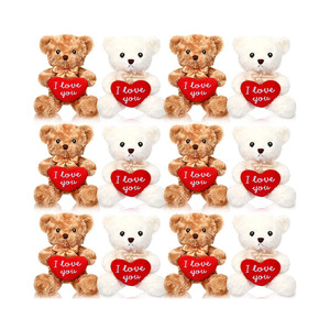 B047 CE orsi alla rinfusa morbidi peluche simpatici peluche regalo <span class=keywords><strong>romantico</strong></span> fidanzata compleanno anniversario matrimonio cuore orsacchiotti alla rinfusa - Product Image 1