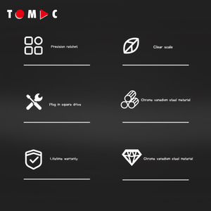 Tomac 3/4-inch 48-Răng nặng tay điều chỉnh mô-men xoắn cờ lê, 200-1000 Nm, 1200mm với BMC cho ô tô sử dụng - Product Image 6