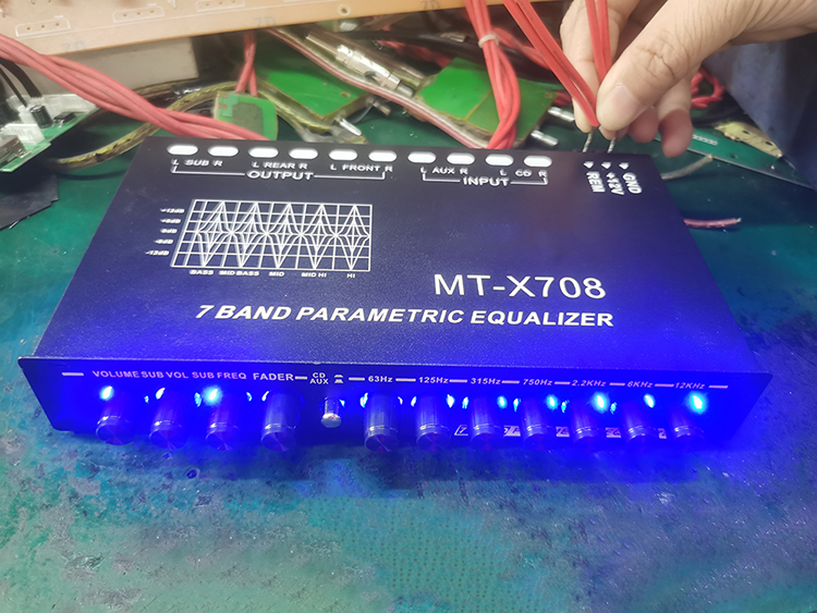 Zhengyin-ldzs EQ7-BAND Graphic Equalization Pre Amplifier