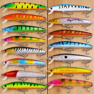 Ensemble <span class=keywords><strong>de</strong></span> leurres <span class=keywords><strong>de</strong></span> pêche, 15 pièces, couleurs mélangées, <span class=keywords><strong>Kit</strong></span> d'appâts Minnow, 10cm, 8.8g, leurres artificiels durs pour la pêche en eau douce et salée - Product Image 5