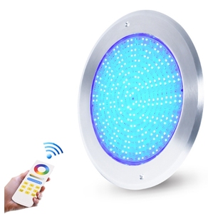 Éclairage de <span class=keywords><strong>piscine</strong></span> <span class=keywords><strong>LED</strong></span> RGB étanche <span class=keywords><strong>avec</strong></span> télécommande PAR 56, lampe murale sous-marine, indice de protection IP68, corps en PC pour piscines - Product Image 4